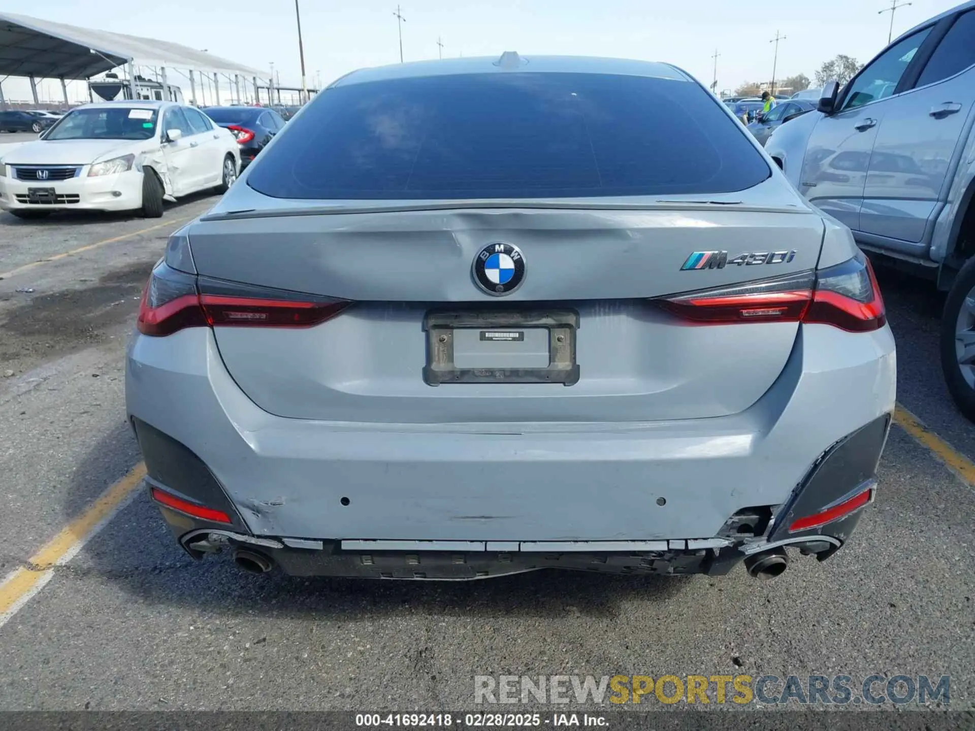 6 Фотография поврежденного автомобиля WBA63AV02PFP43800 BMW 430I GRAN COUPE 2023