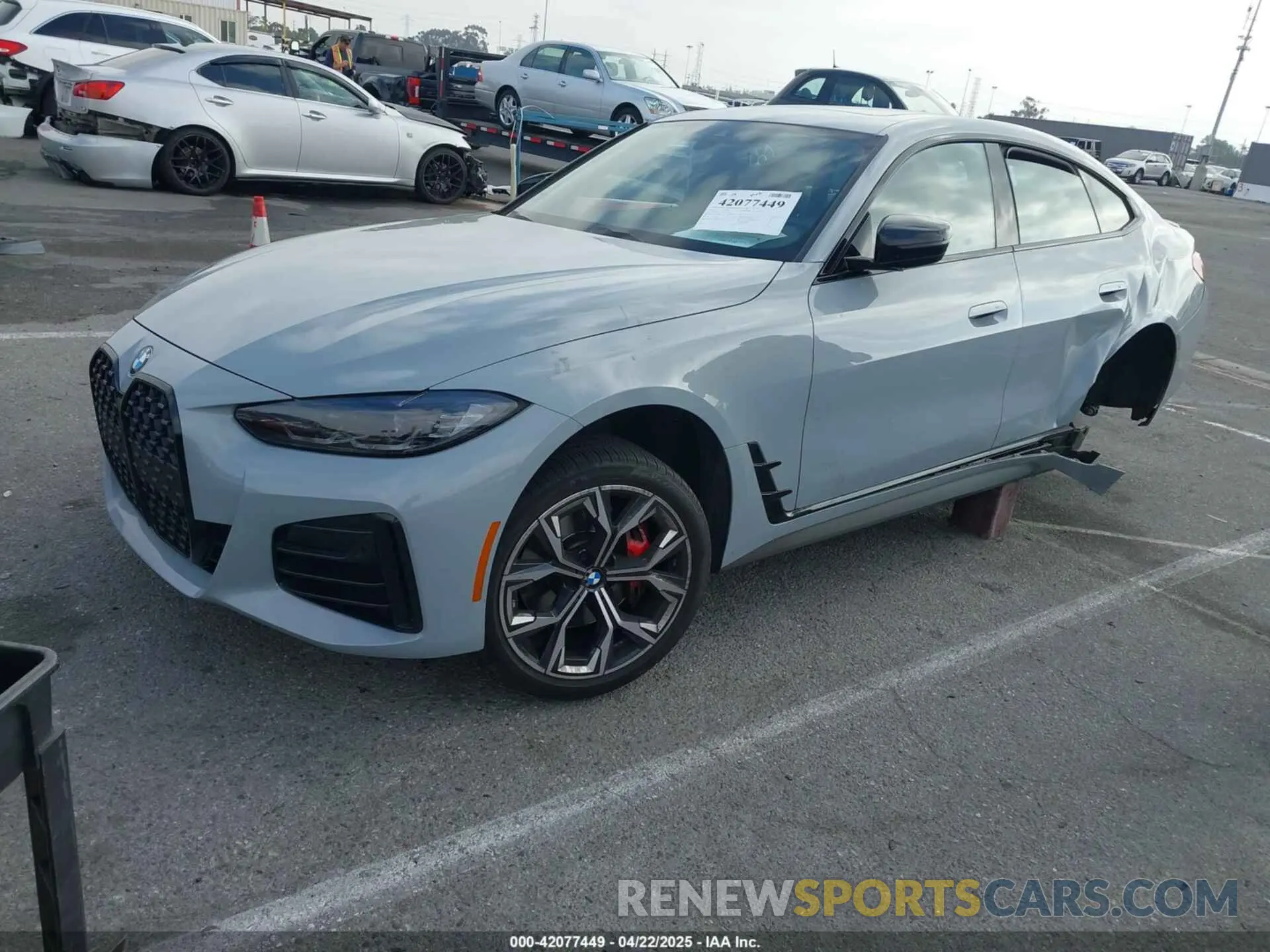 2 Фотография поврежденного автомобиля WBA73AV01PFN43771 BMW 430I GRAN COUPE 2023