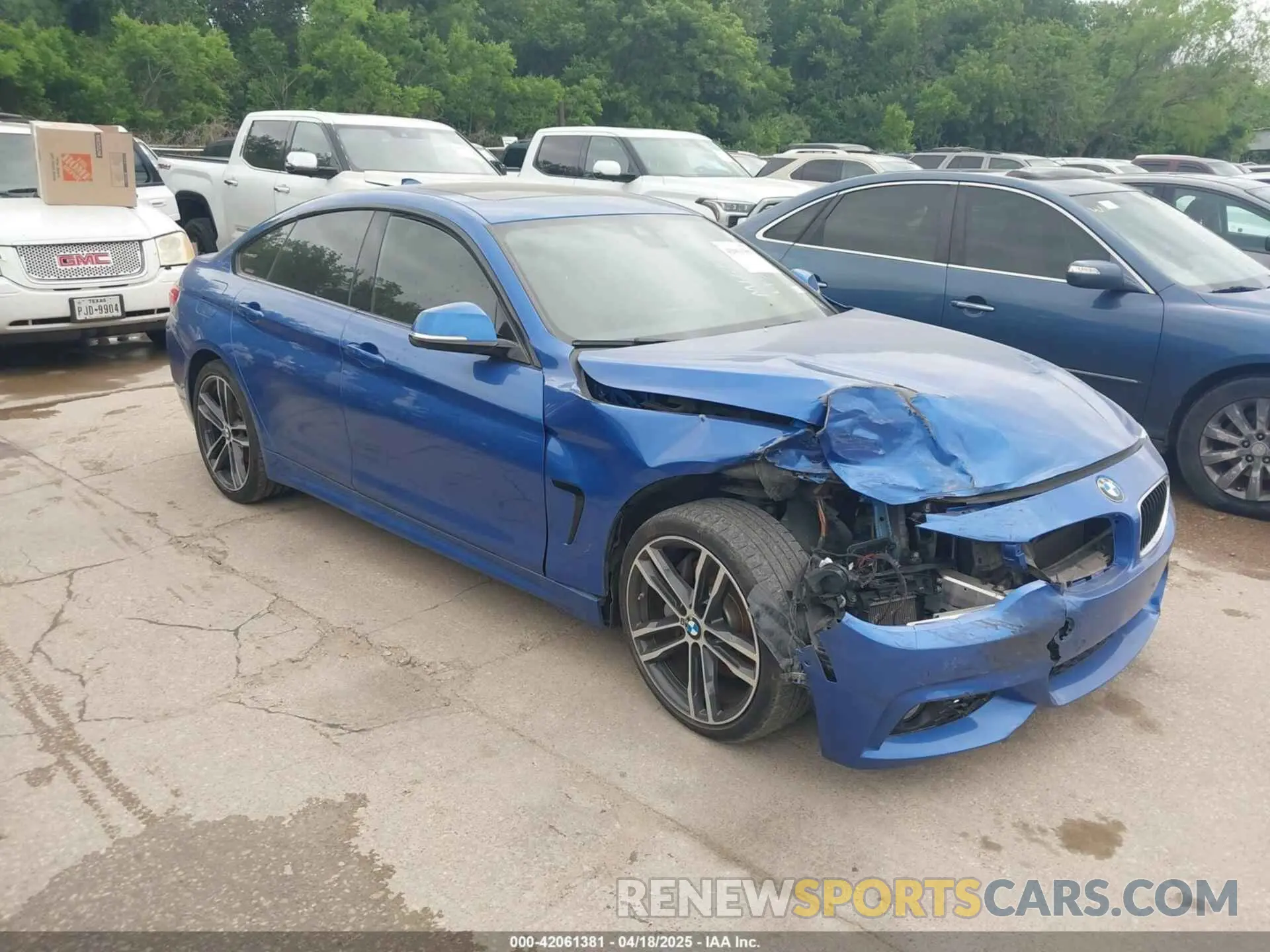 1 Photograph of a damaged car WBA4J5C5XKBM66154 BMW 440I GRAN COUPE 2019