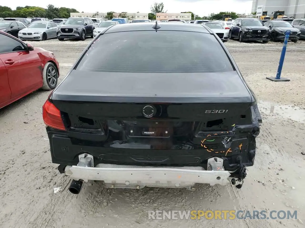 6 Photograph of a damaged car WBAJA5C52KWA57838 BMW 5 SERIES 2019