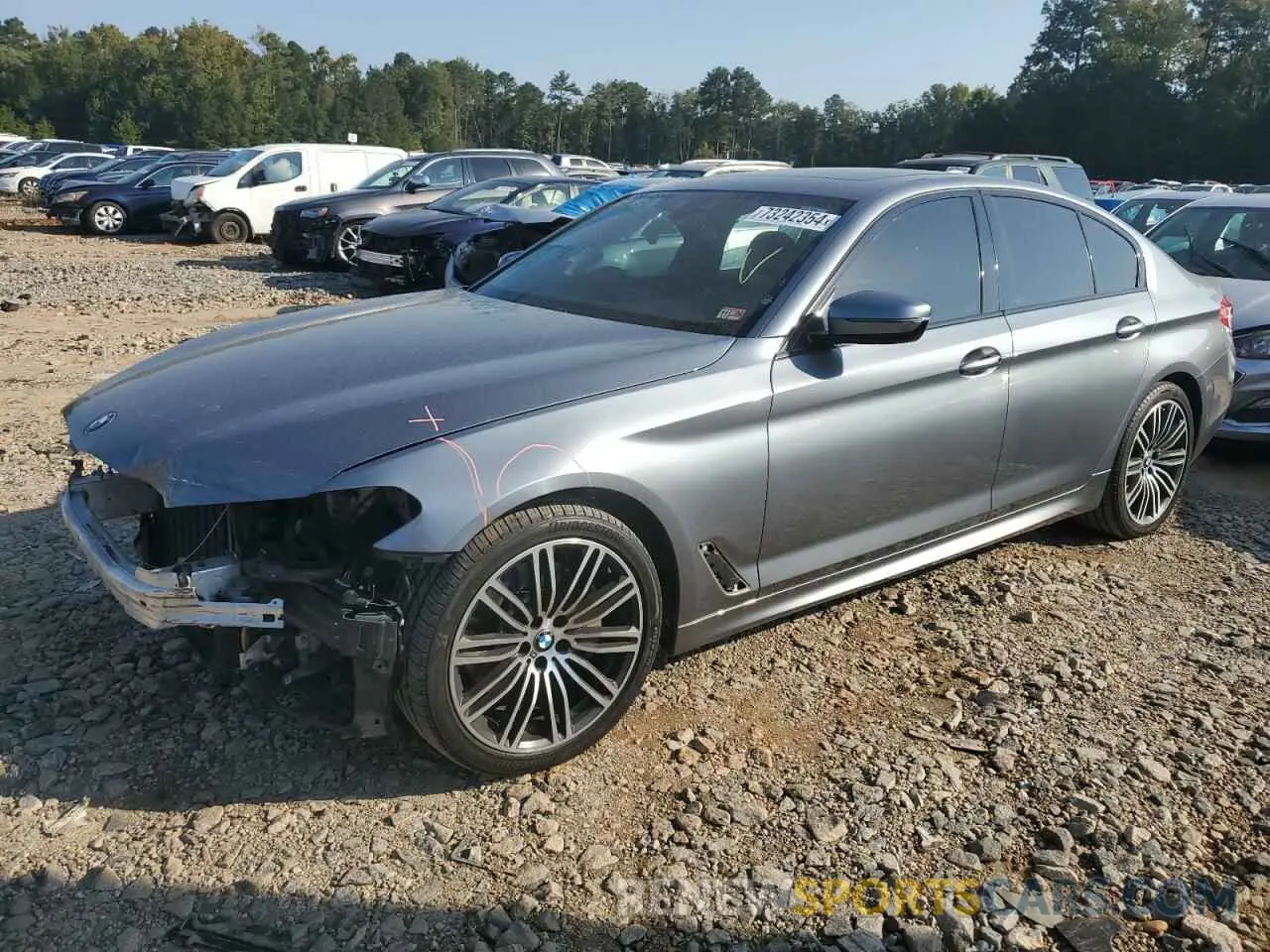 1 Photograph of a damaged car WBAJA5C56KBX86414 BMW 5 SERIES 2019