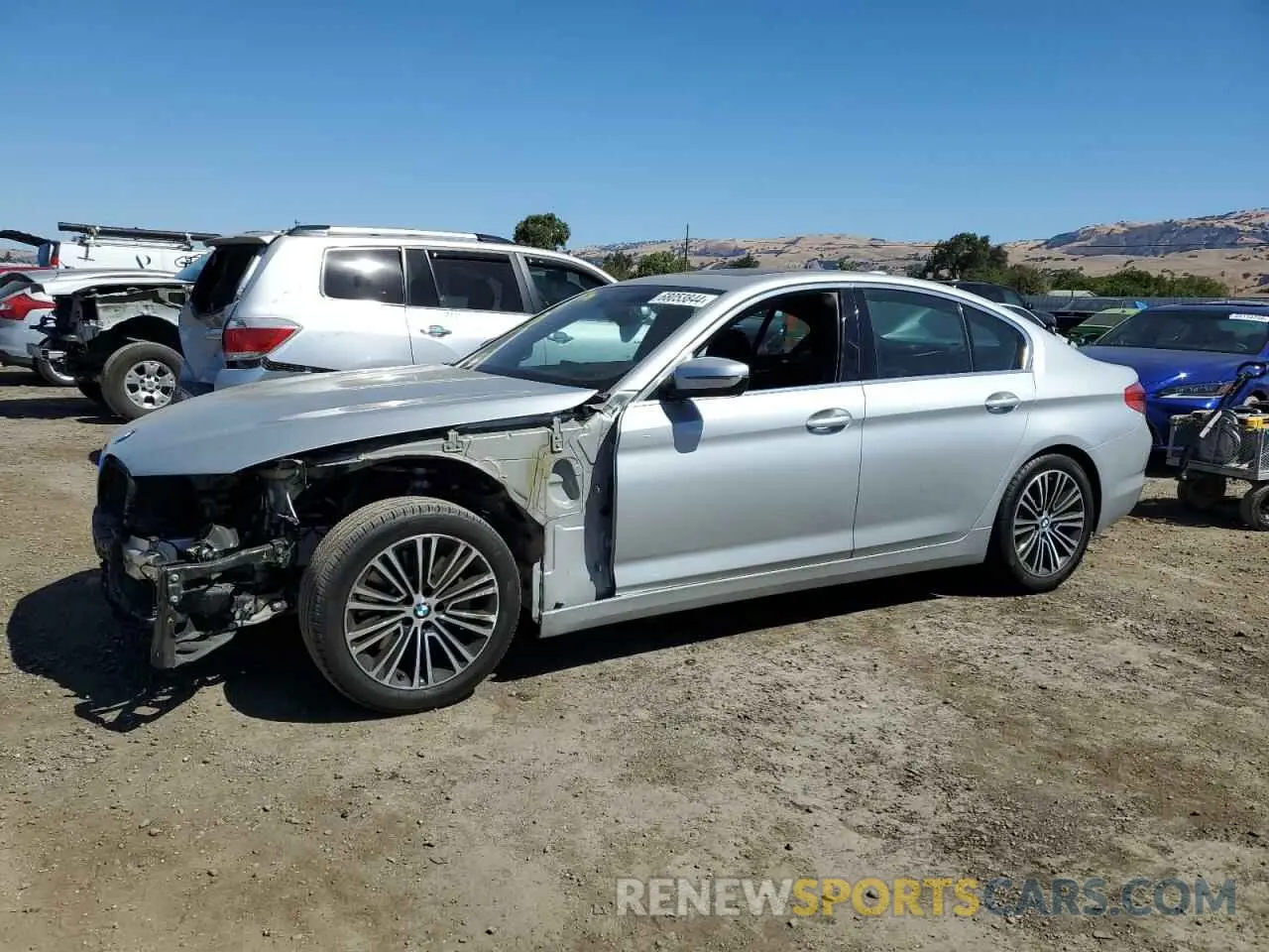 1 Photograph of a damaged car WBAJA5C57KBX87524 BMW 5 SERIES 2019