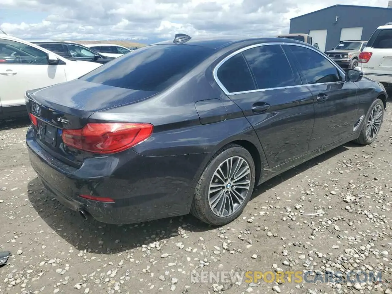 3 Фотография поврежденного автомобиля WBAJA7C50KG909963 BMW 5 SERIES 2019