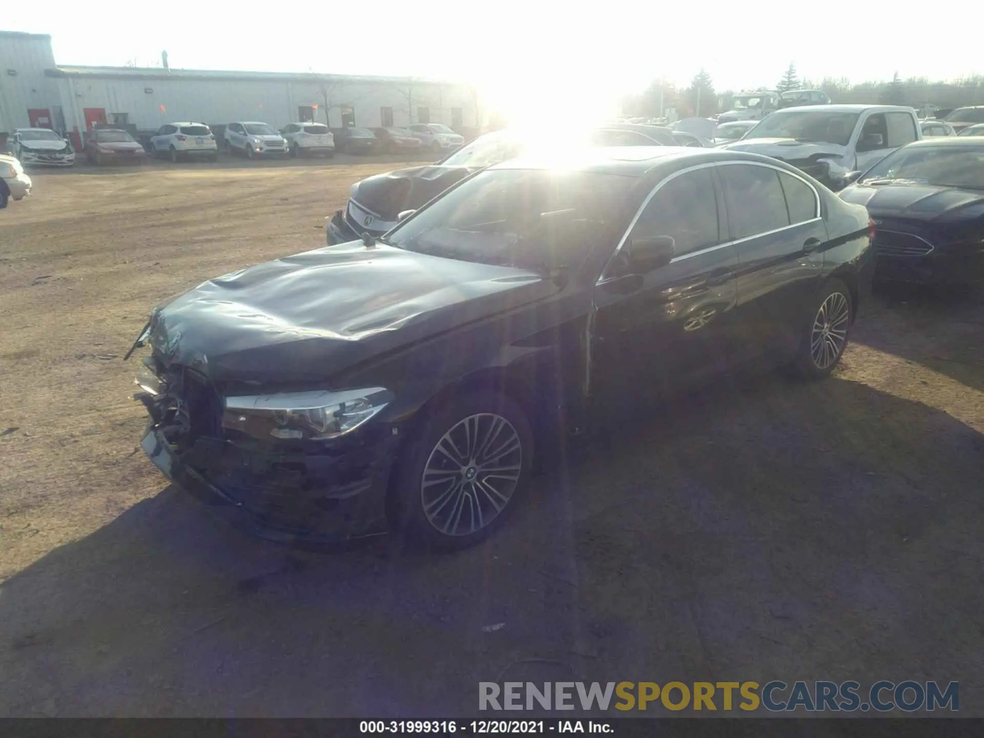 2 Фотография поврежденного автомобиля WBAJA7C53KWW07931 BMW 5 SERIES 2019