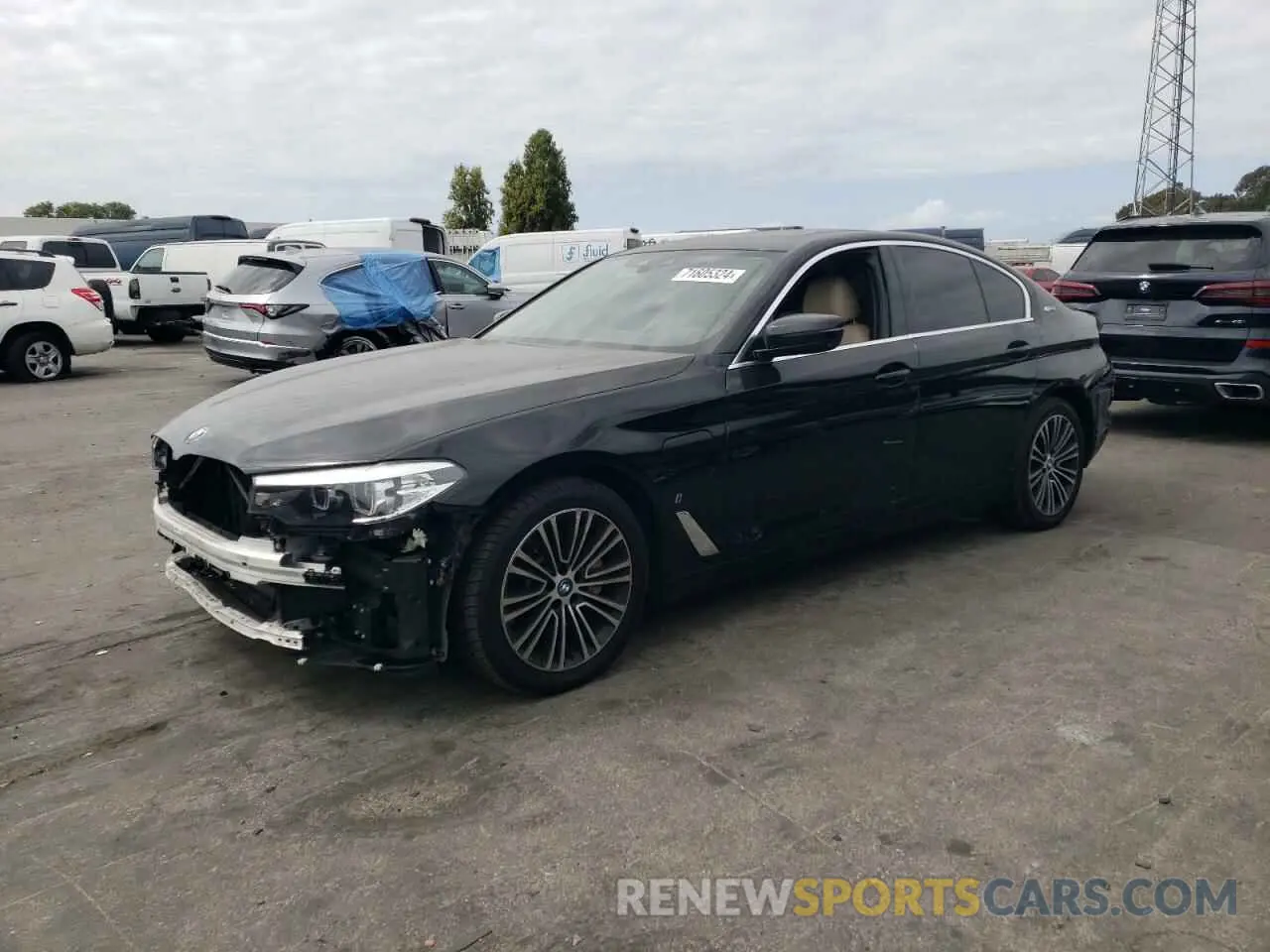 1 Photograph of a damaged car WBAJA9C56KB398834 BMW 5 SERIES 2019
