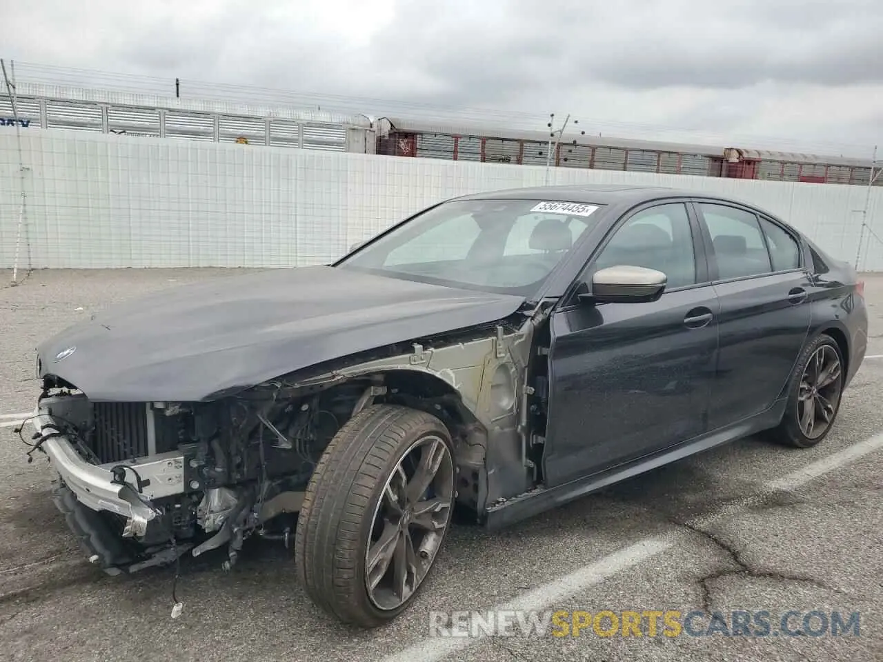 1 Photograph of a damaged car WBAJB9C59KB288809 BMW 5 SERIES 2019