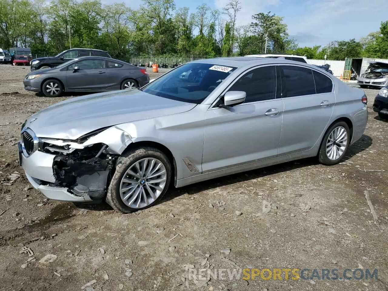 1 Photograph of a damaged car WBA13BJ01MWW99810 BMW 5 SERIES 2021