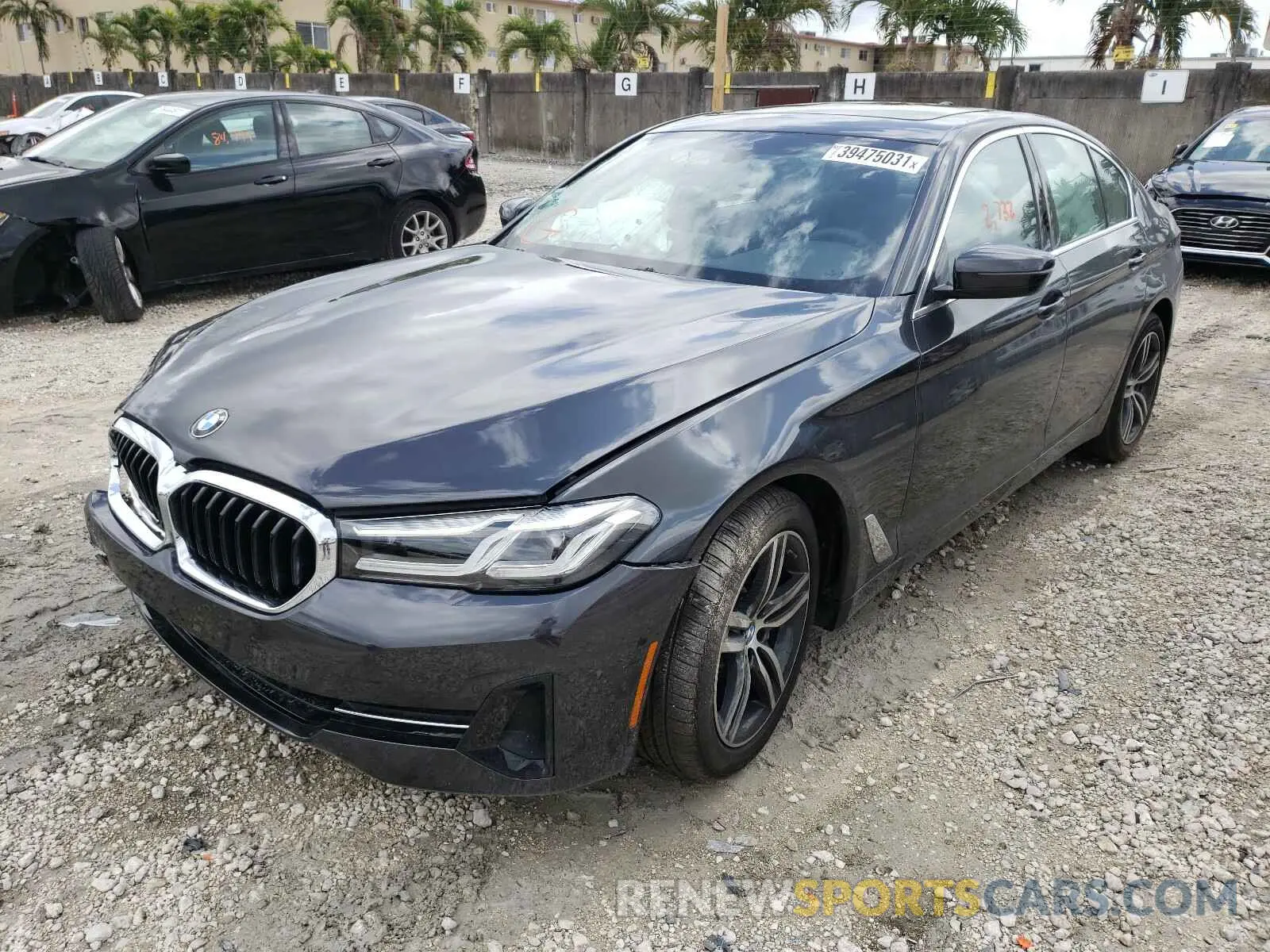 2 Photograph of a damaged car WBA13BJ02MCF80233 BMW 5 SERIES 2021