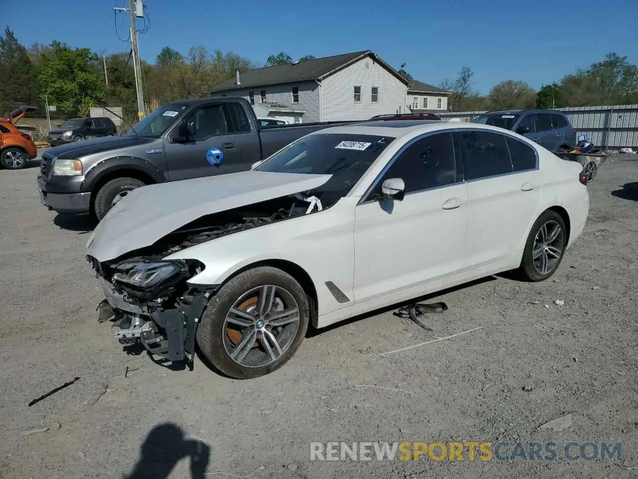 1 Photograph of a damaged car WBA13BJ04MWX11514 BMW 5 SERIES 2021