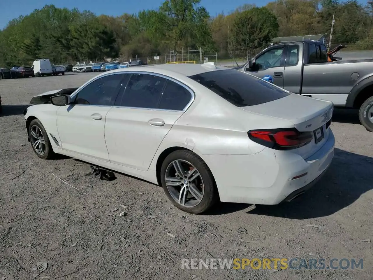 2 Photograph of a damaged car WBA13BJ04MWX11514 BMW 5 SERIES 2021
