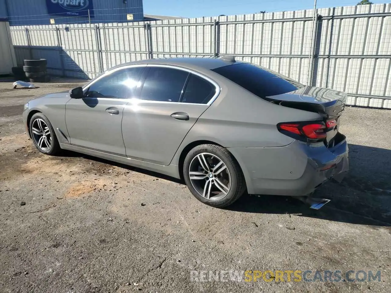 2 Photograph of a damaged car WBA13BJ06MWX03172 BMW 5 SERIES 2021