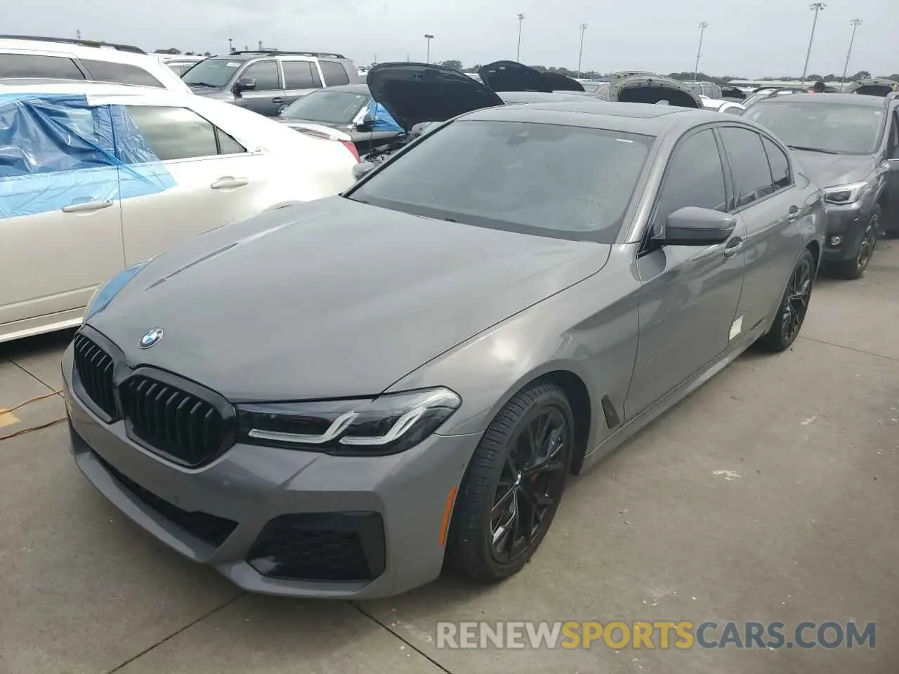 1 Фотография поврежденного автомобиля WBA53BH00MWX24316 BMW 5 SERIES 2021