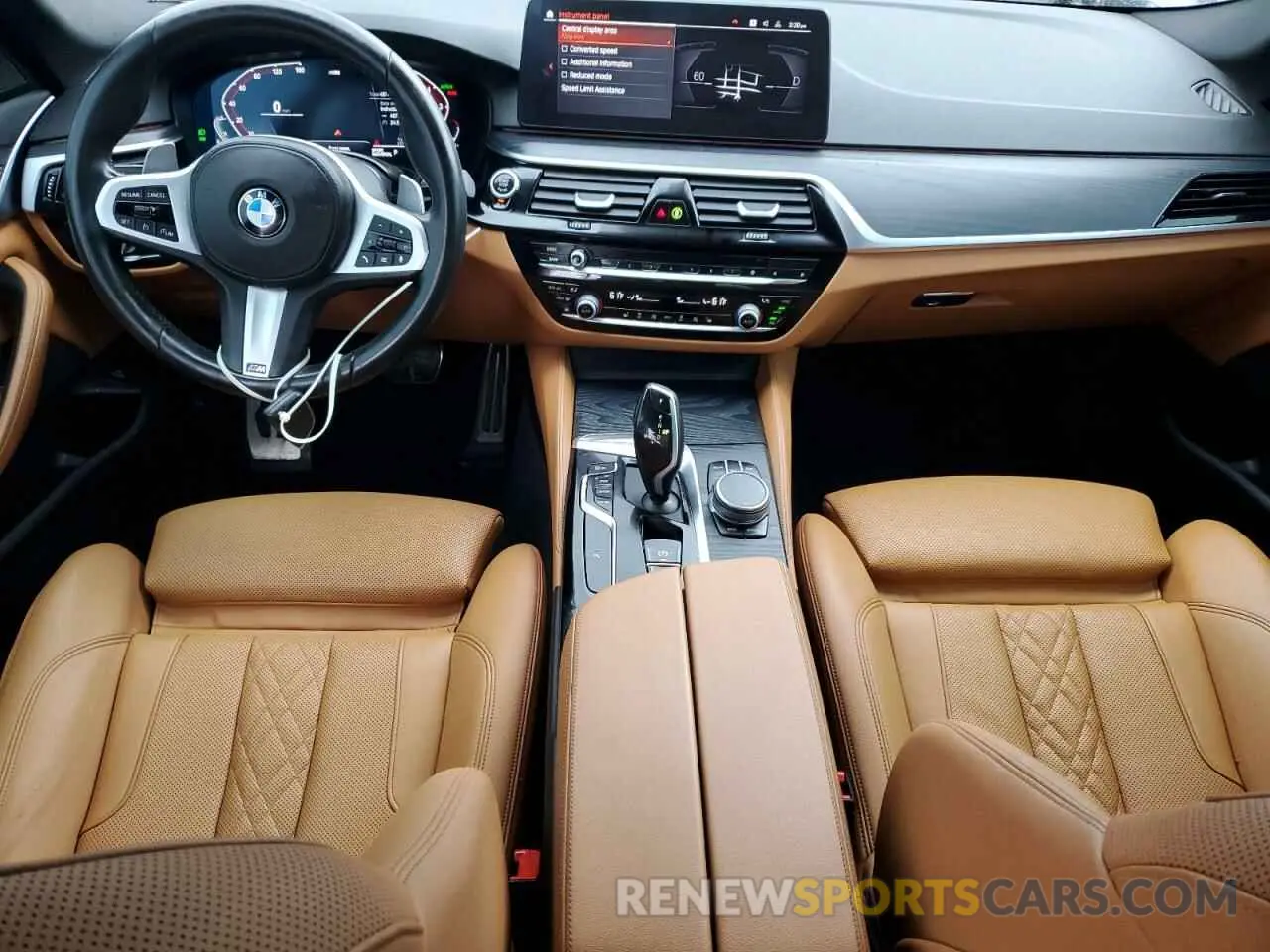 8 Фотография поврежденного автомобиля WBA53BH00MWX24316 BMW 5 SERIES 2021