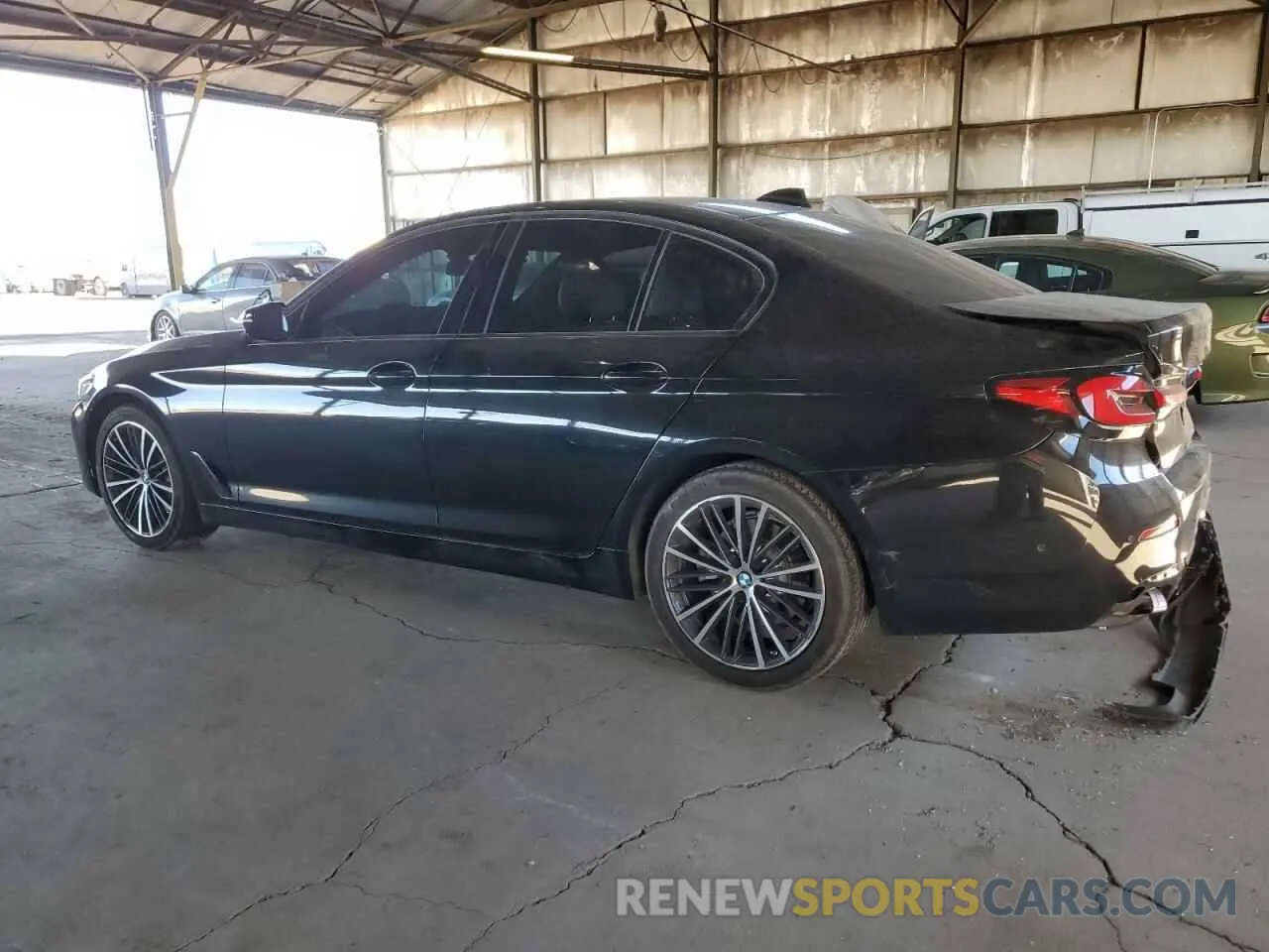 2 Photograph of a damaged car WBA53BH01MCF73992 BMW 5 SERIES 2021