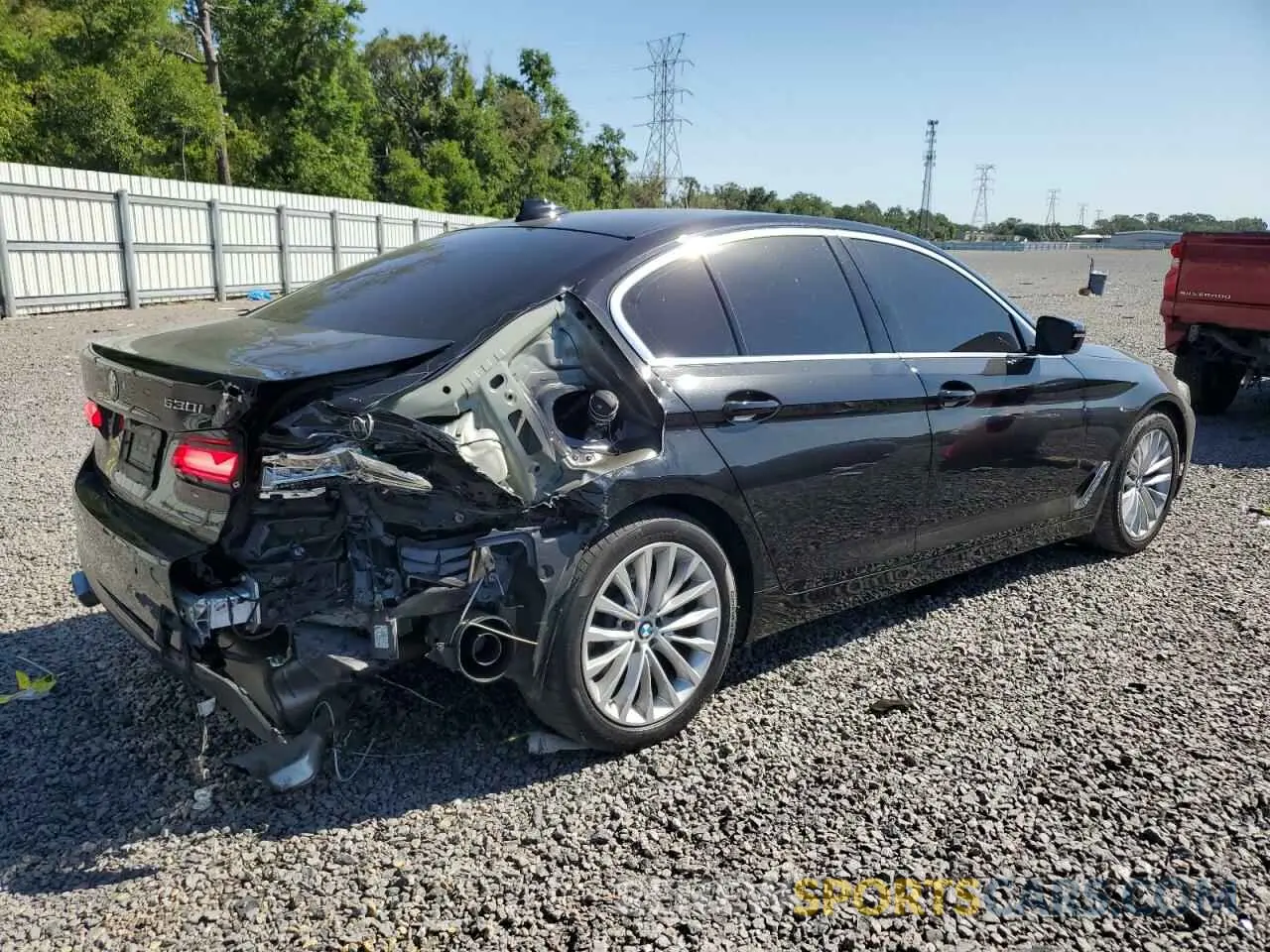 3 Photograph of a damaged car WBA53BH0XMWW98212 BMW 5 SERIES 2021