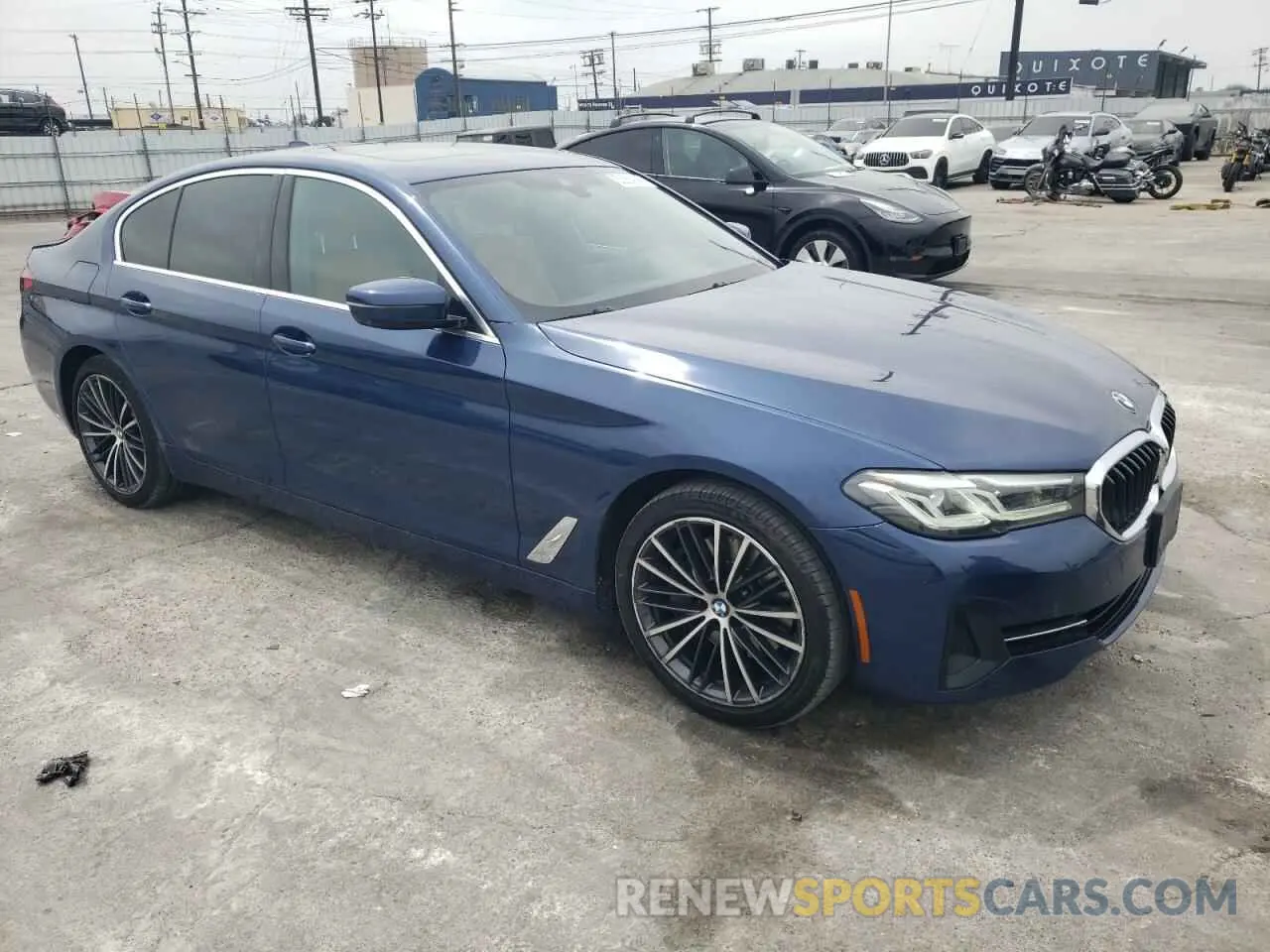 4 Фотография поврежденного автомобиля WBA53BJ00MCF90745 BMW 5 SERIES 2021