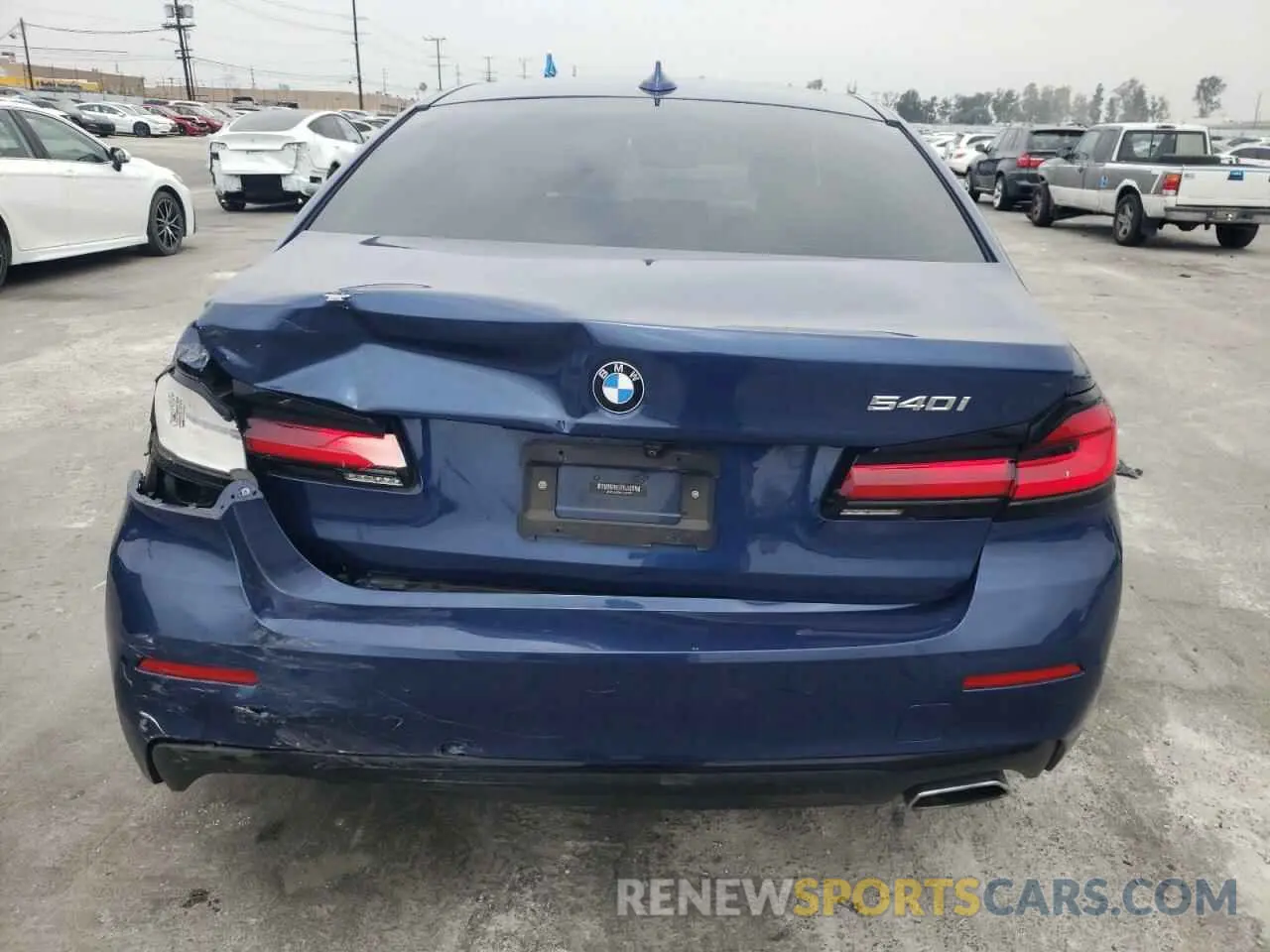 6 Фотография поврежденного автомобиля WBA53BJ00MCF90745 BMW 5 SERIES 2021