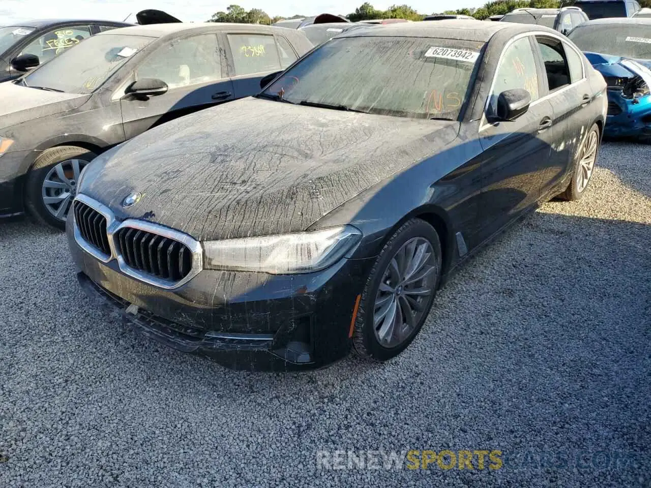 2 Photograph of a damaged car WBA53BH01NWX40073 BMW 5 SERIES 2022