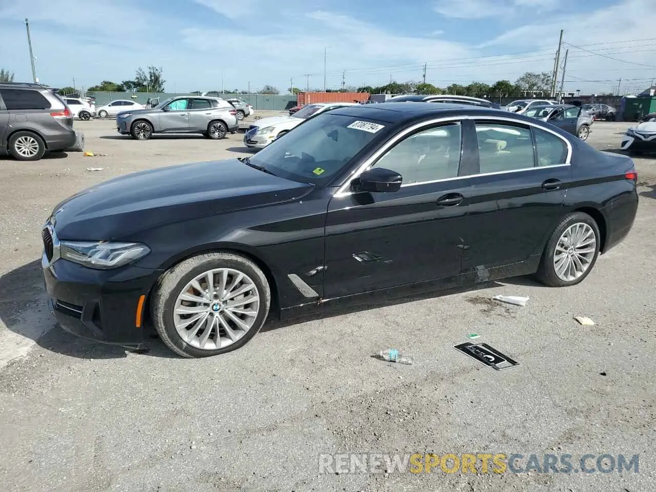 1 Photograph of a damaged car WBA53BH06NCJ01592 BMW 5 SERIES 2022