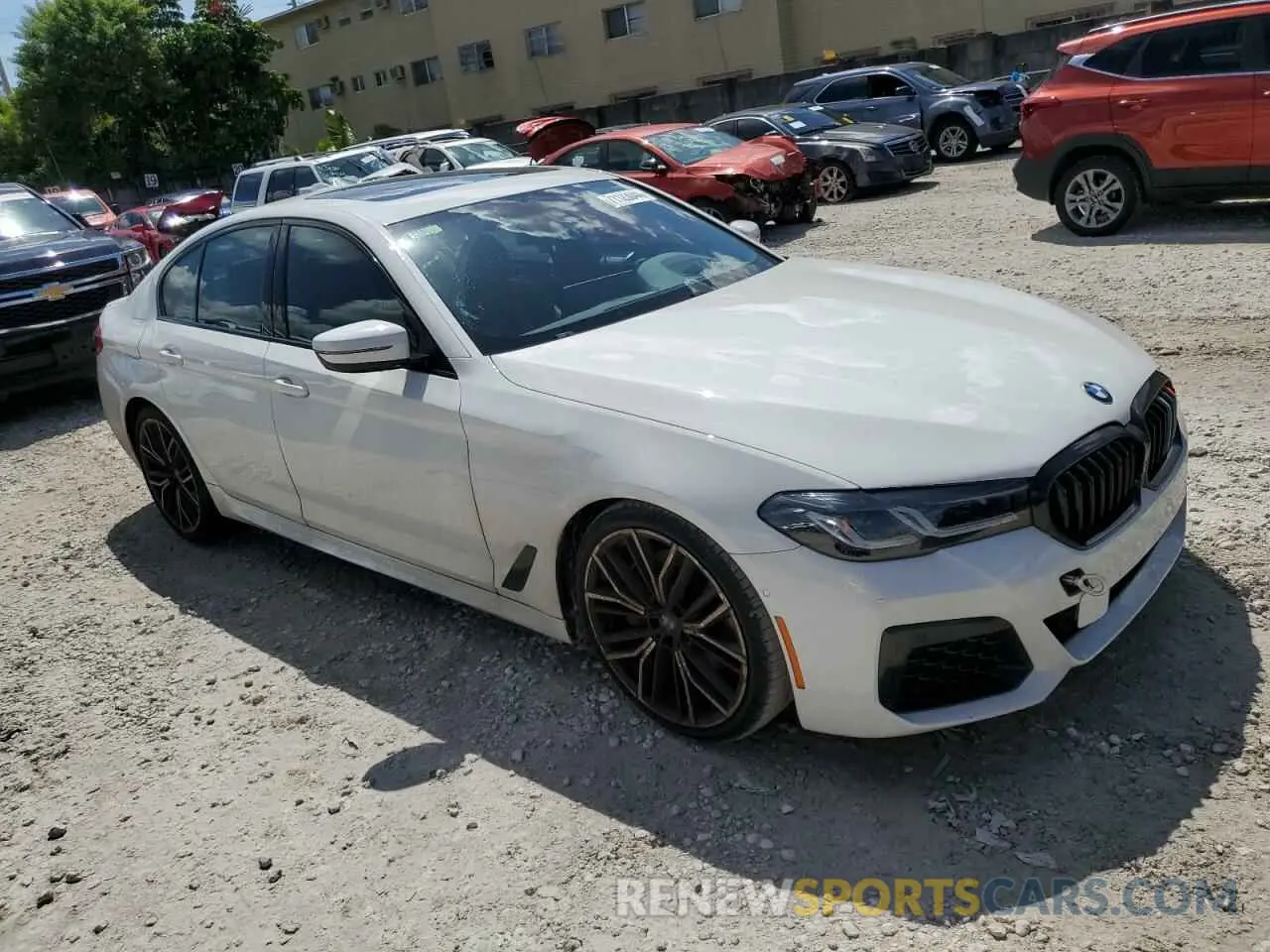 4 Photograph of a damaged car WBA53BH0XNWX68728 BMW 5 SERIES 2022