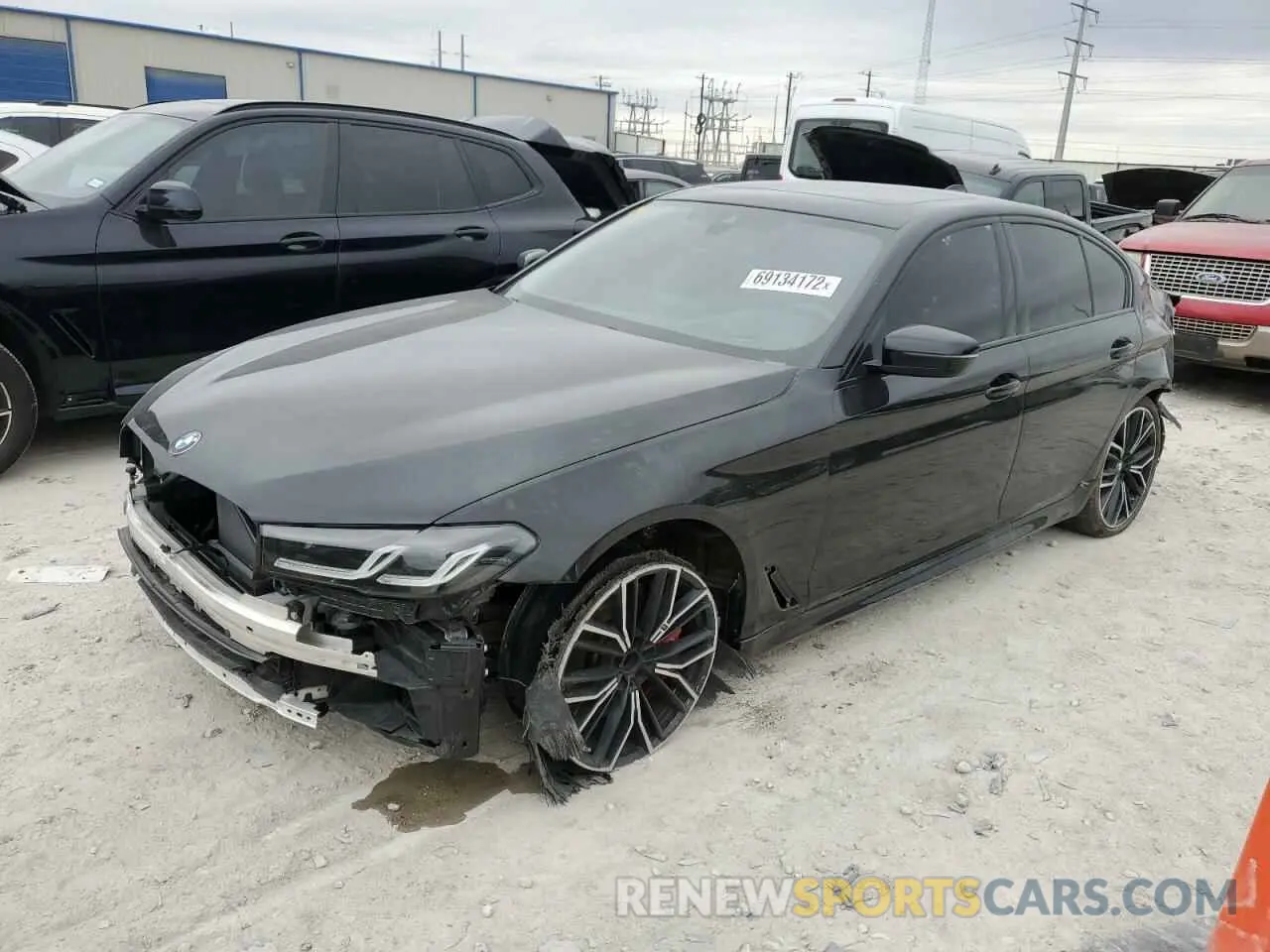 1 Photograph of a damaged car WBA53BJ01NWX39547 BMW 5 SERIES 2022