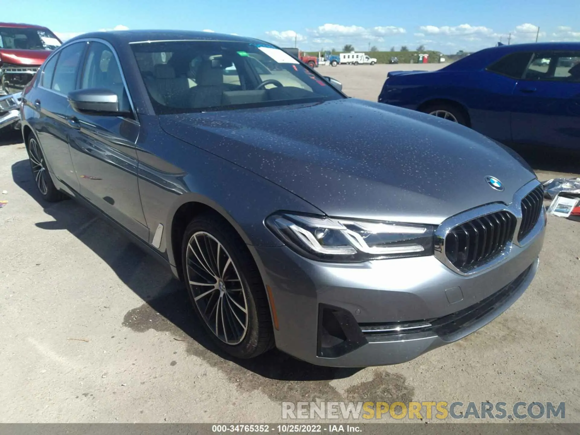1 Photograph of a damaged car WBA53BJ01NWX46384 BMW 5 SERIES 2022