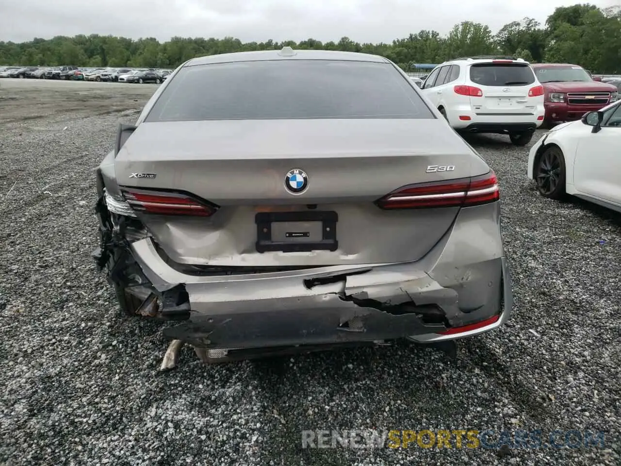 6 Фотография поврежденного автомобиля WBA53FJ09RCS08708 BMW 5 SERIES 2024