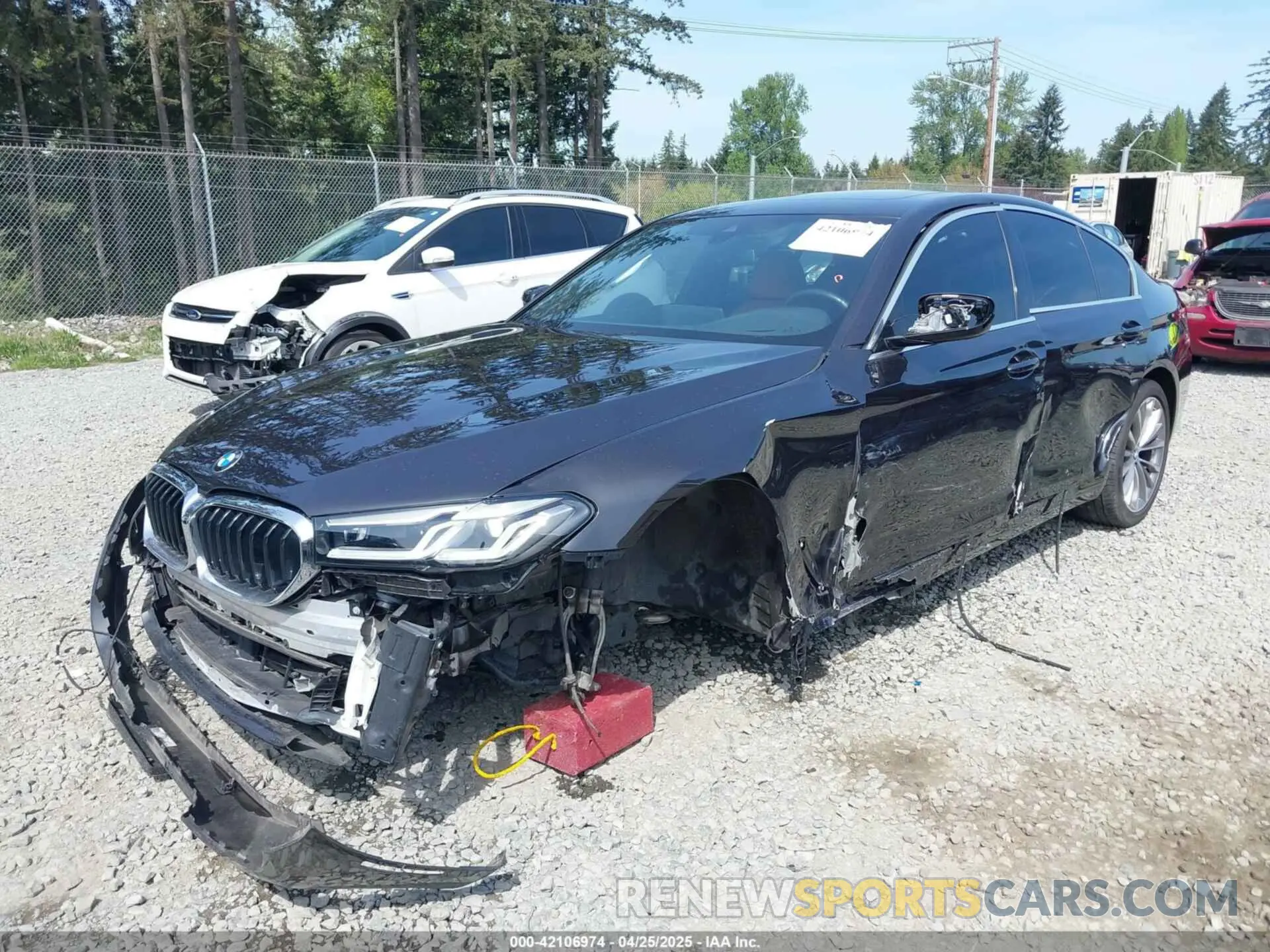 6 Фотография поврежденного автомобиля WBA13BJ09NWX51234 BMW 530 2022
