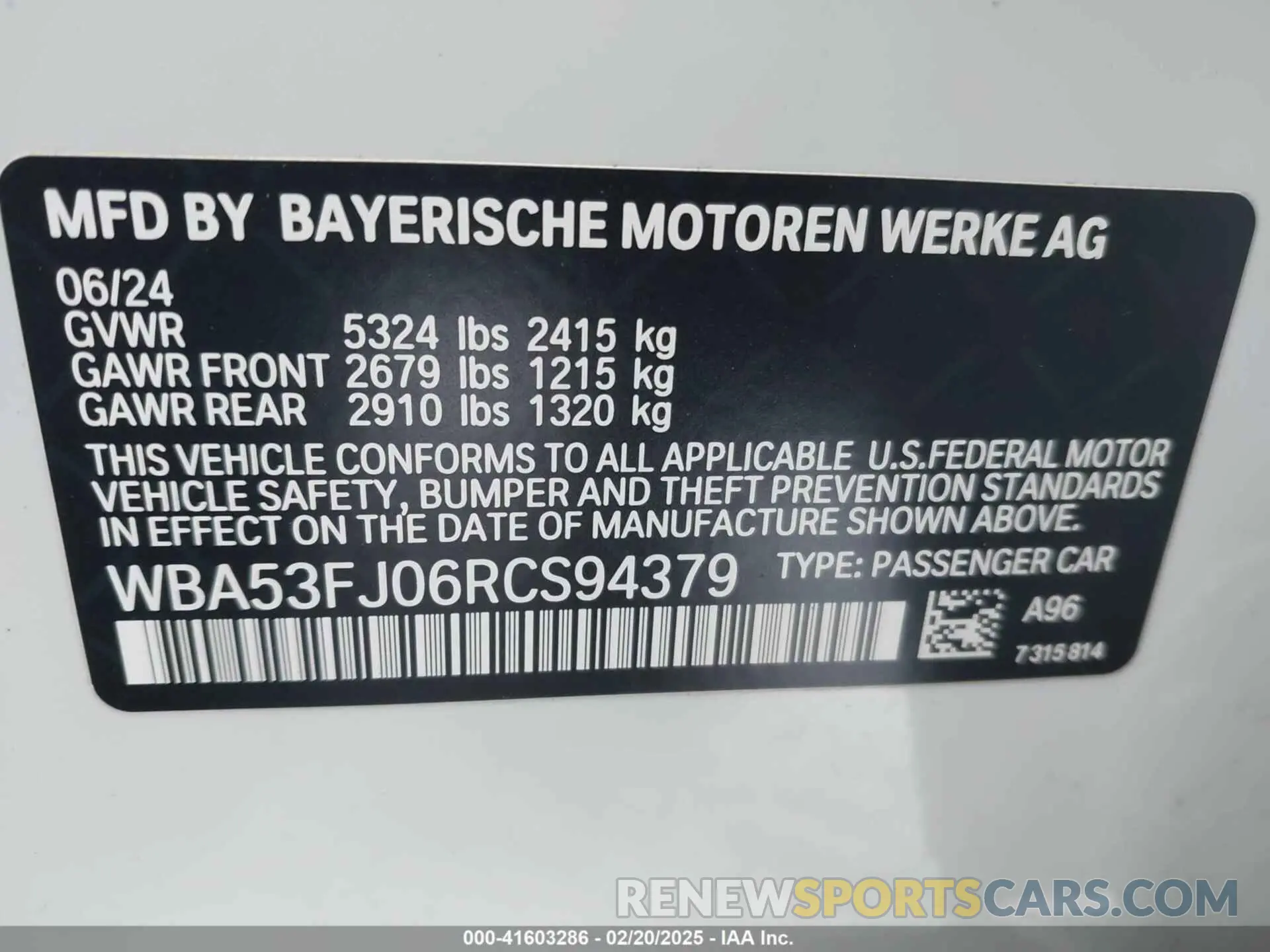 9 Фотография поврежденного автомобиля WBA53FJ06RCS94379 BMW 530 2024