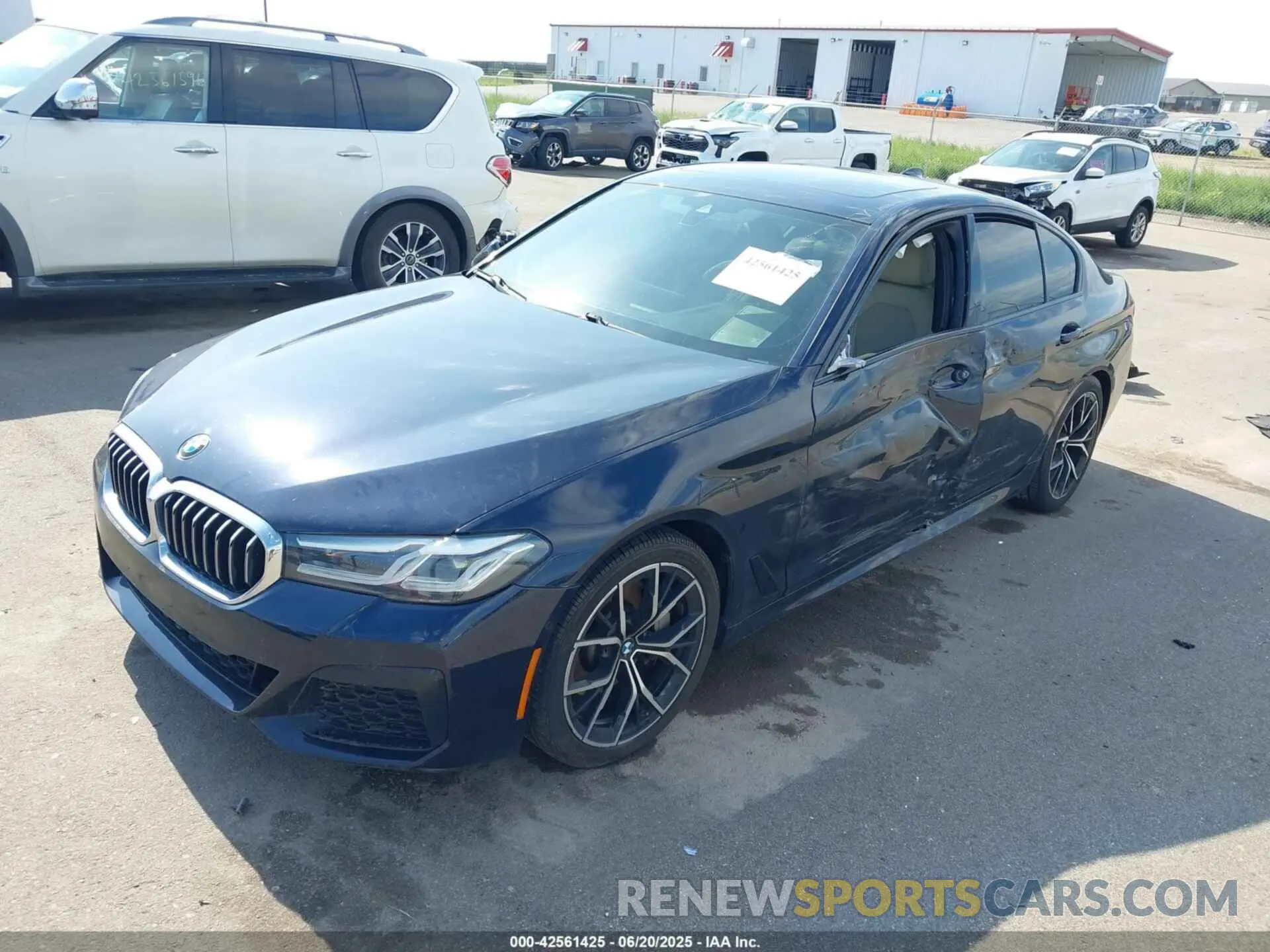2 Photograph of a damaged car WBA13BJ04MCG25558 BMW 530I 2021
