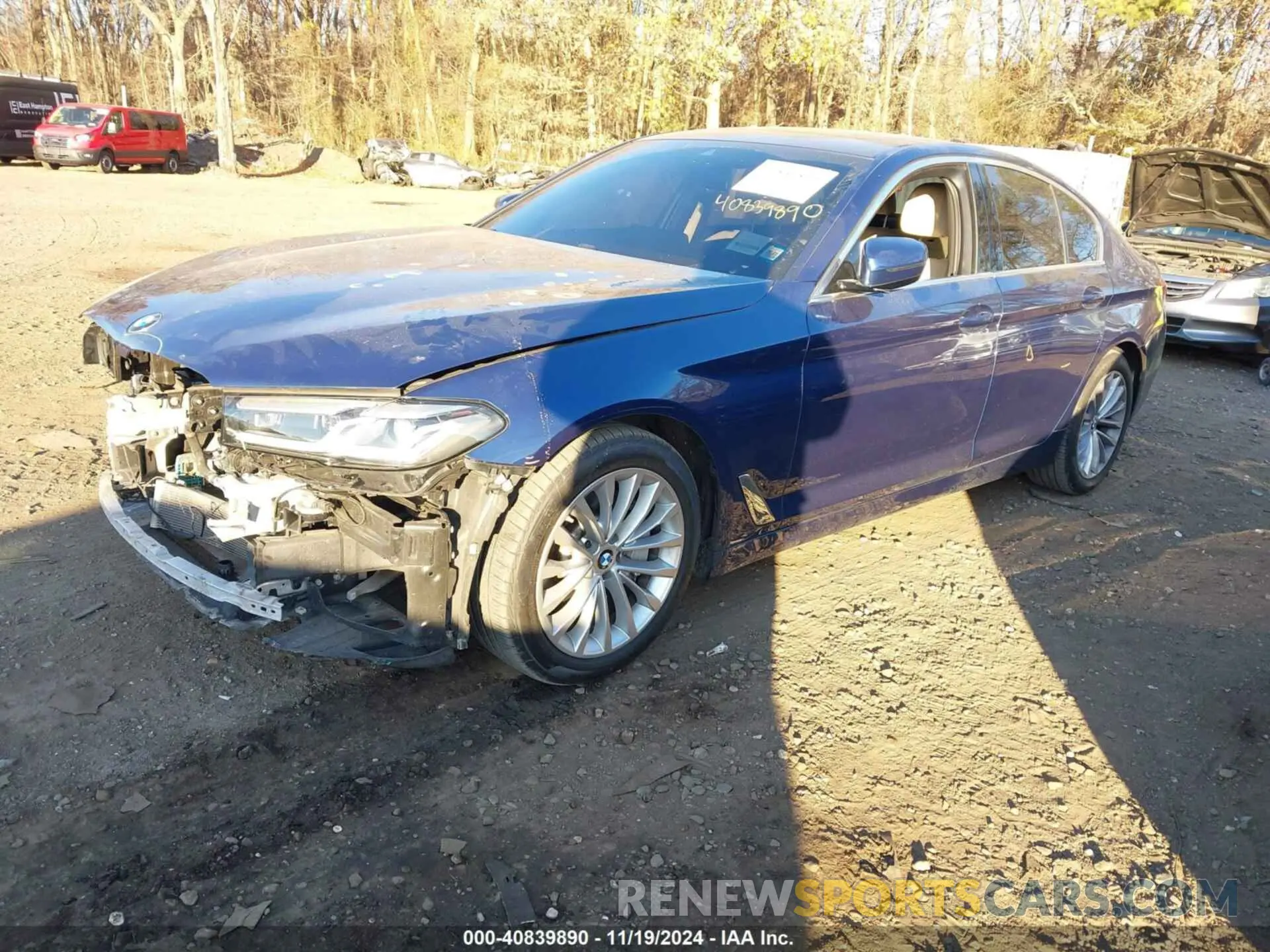 2 Фотография поврежденного автомобиля WBA13BJ05MWX33361 BMW 530I 2021
