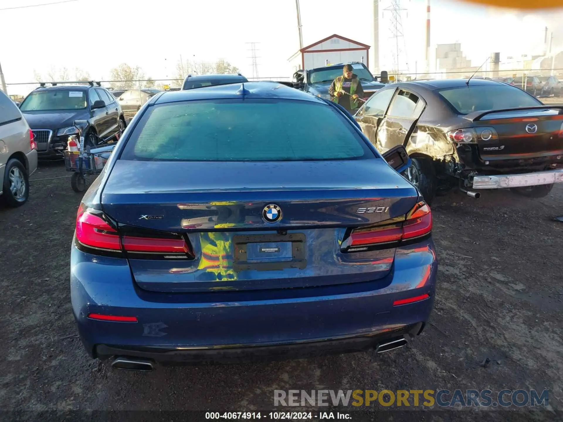 15 Фотография поврежденного автомобиля WBA13BJ08MWX26386 BMW 530I 2021