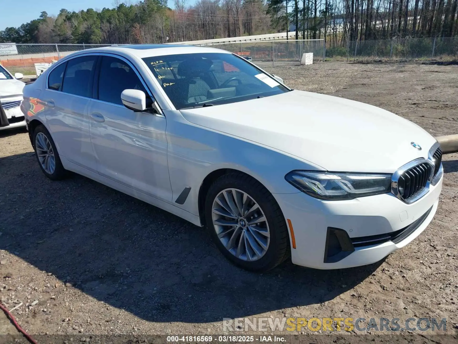 1 Photograph of a damaged car WBA13BJ0XMCG37729 BMW 530I 2021