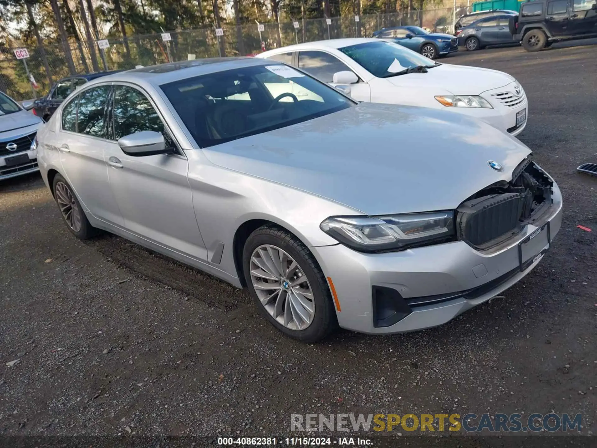 1 Photograph of a damaged car WBA53BH09MWW97018 BMW 530I 2021