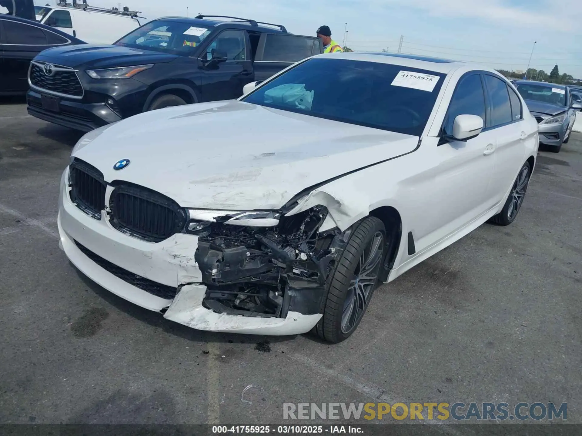2 Photograph of a damaged car WBAJE5C55KWW18387 BMW 540I 2019