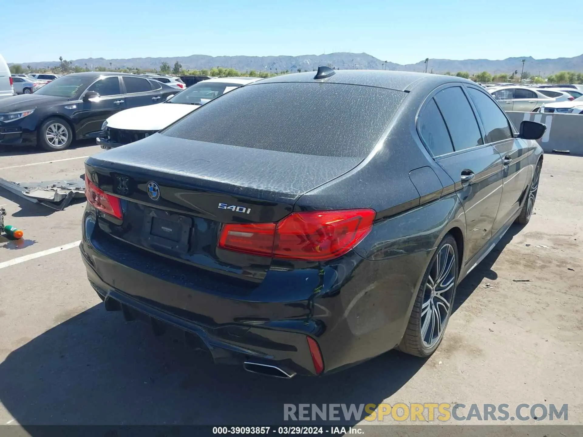 4 Фотография поврежденного автомобиля WBAJE5C56KWW09455 BMW 540I 2019