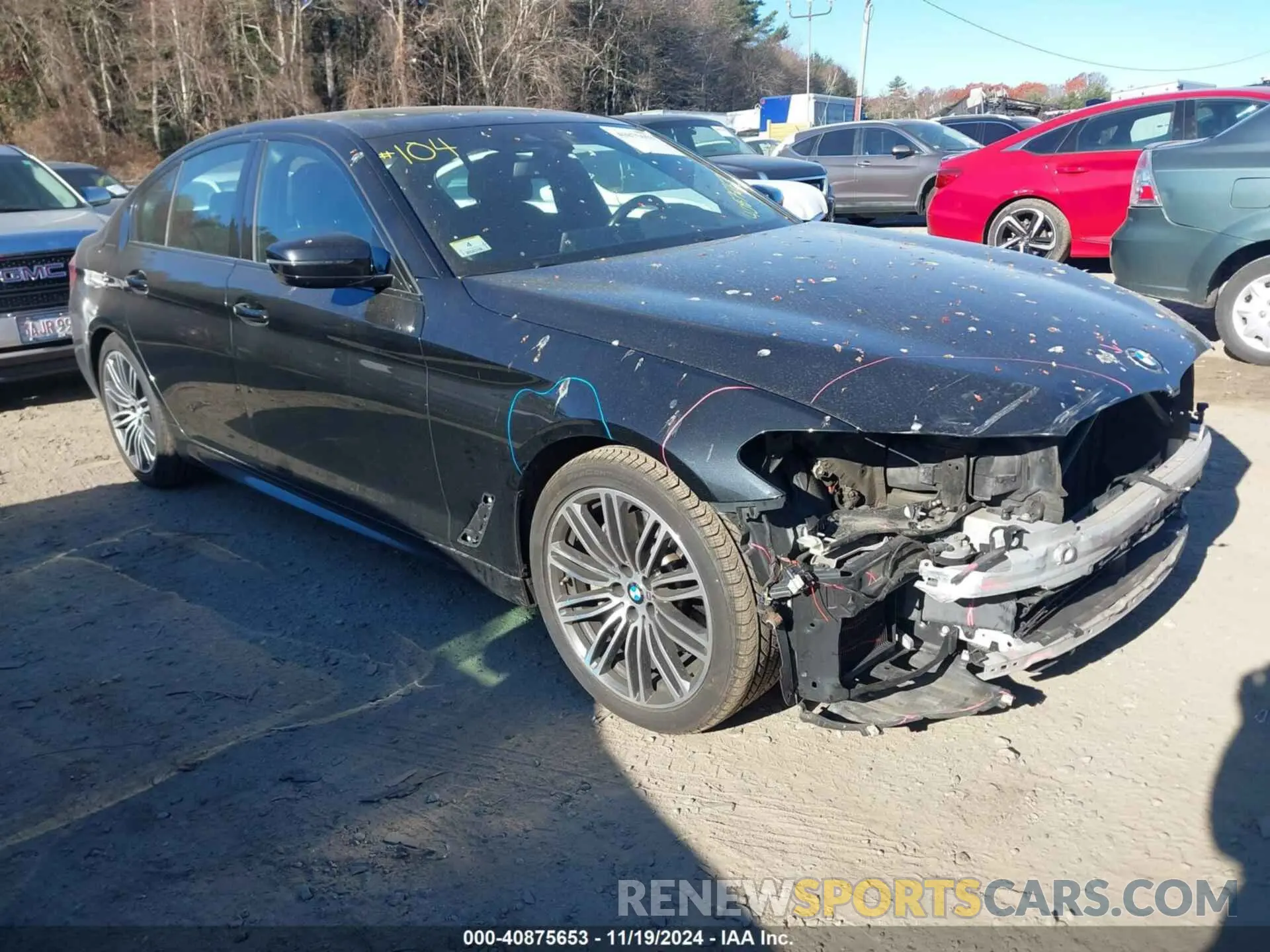 1 Фотография поврежденного автомобиля WBAJE7C50KWW29552 BMW 540I 2019