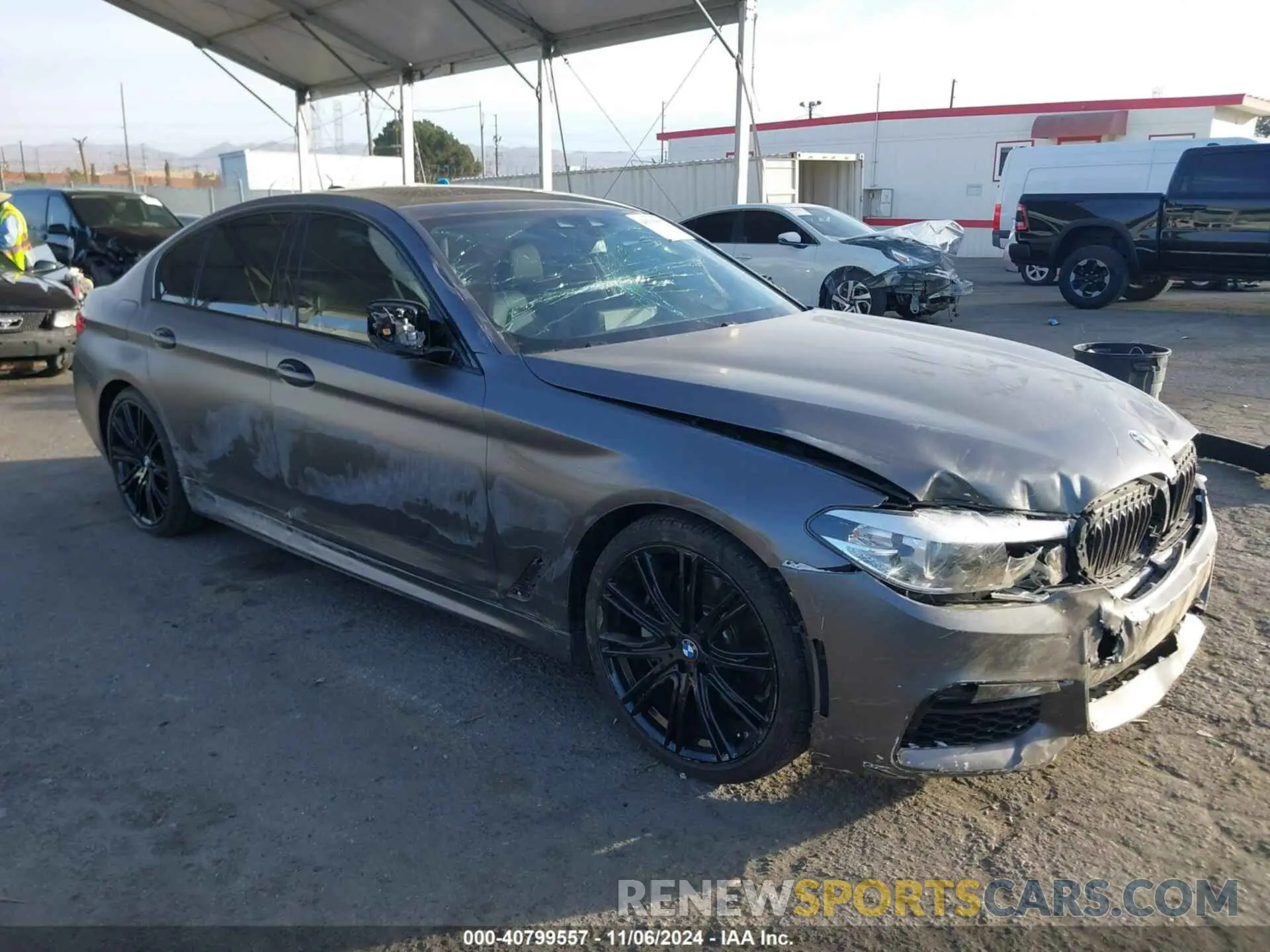 1 Photograph of a damaged car WBAJS1C06LCD26520 BMW 540I 2020