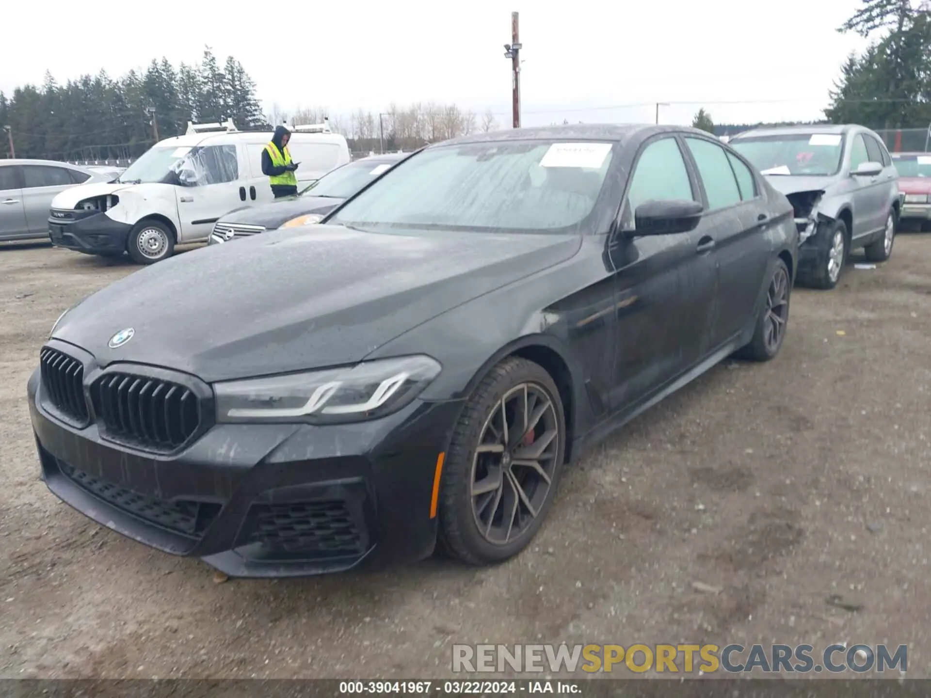 2 Photograph of a damaged car WBA73BJ01MWX34209 BMW 540I 2021