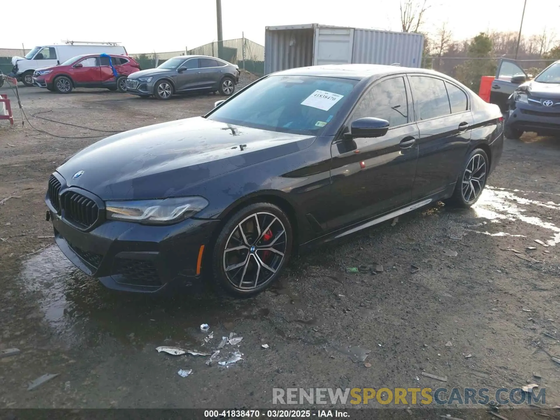 2 Фотография поврежденного автомобиля WBA73BJ07MWX24039 BMW 540I 2021
