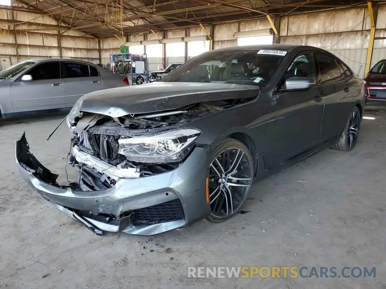 1 Фотография поврежденного автомобиля WBAJV6C59KBK08303 BMW 6 SERIES 2019