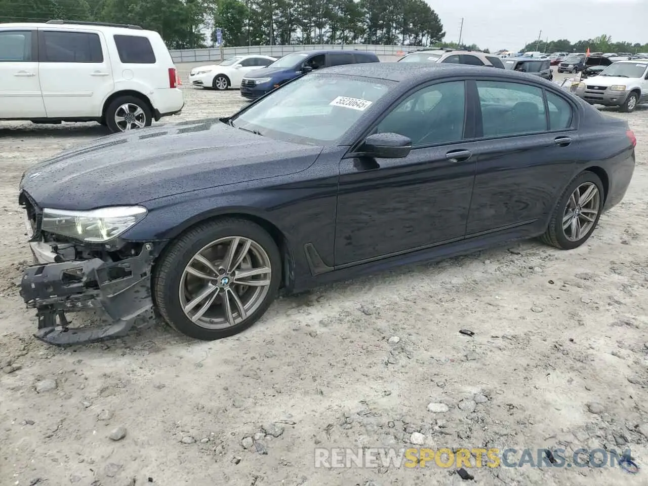 1 Photograph of a damaged car WBA7E2C56KB218192 BMW 7 SERIES 2019
