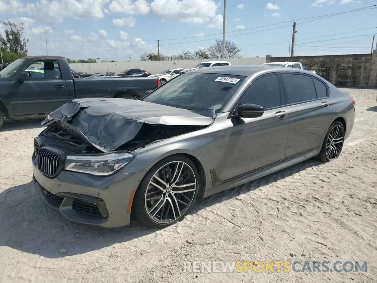 1 Photograph of a damaged car WBA7F0C53KGM24364 BMW 7 SERIES 2019