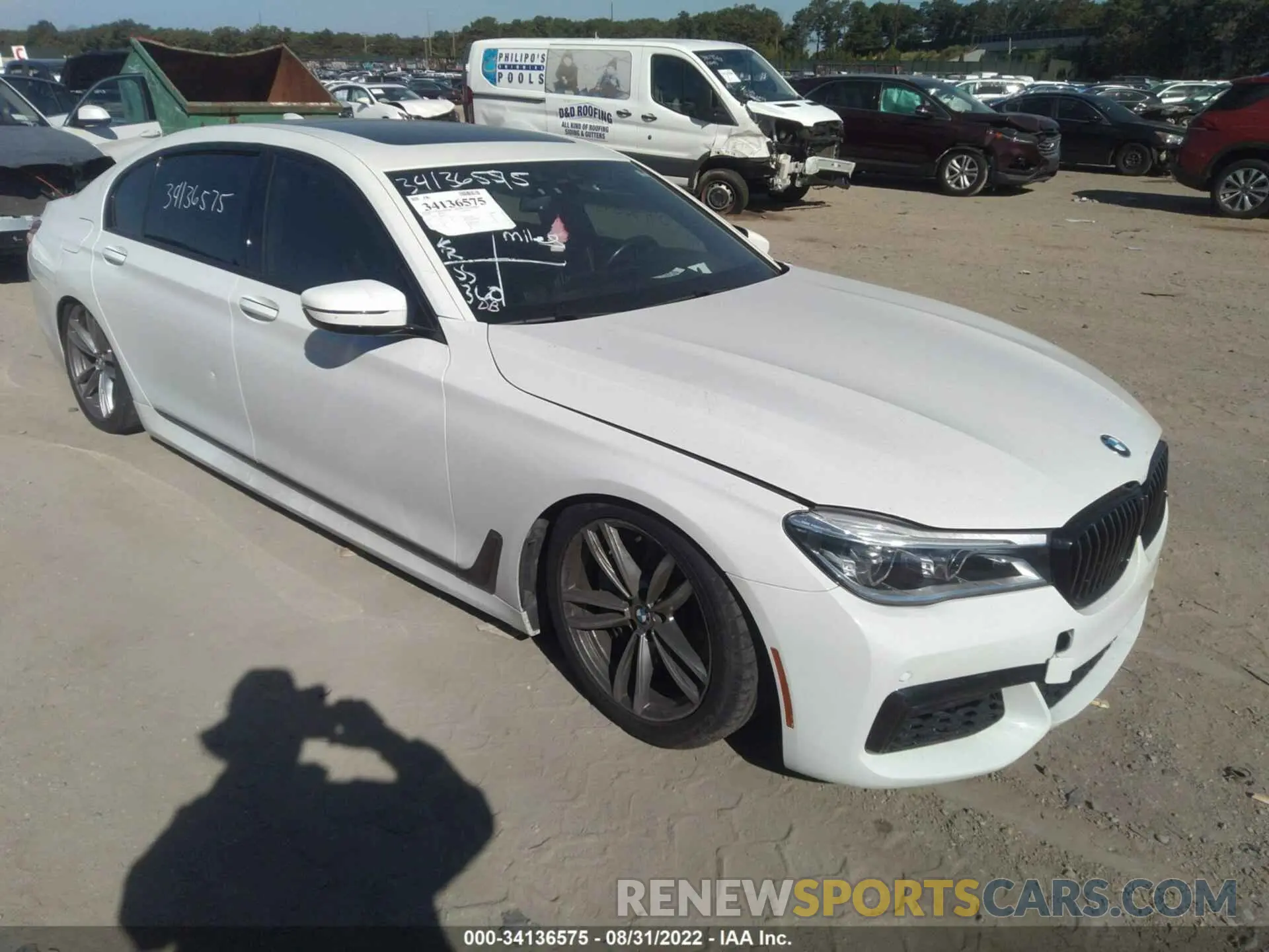 1 Фотография поврежденного автомобиля WBA7F2C50KB239293 BMW 7 SERIES 2019