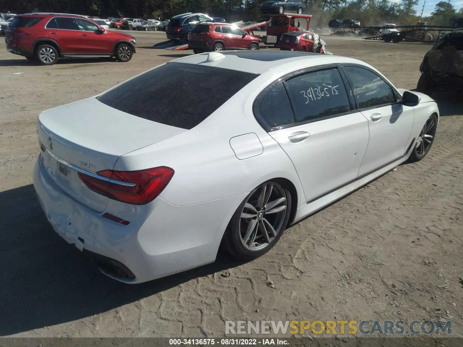 4 Фотография поврежденного автомобиля WBA7F2C50KB239293 BMW 7 SERIES 2019
