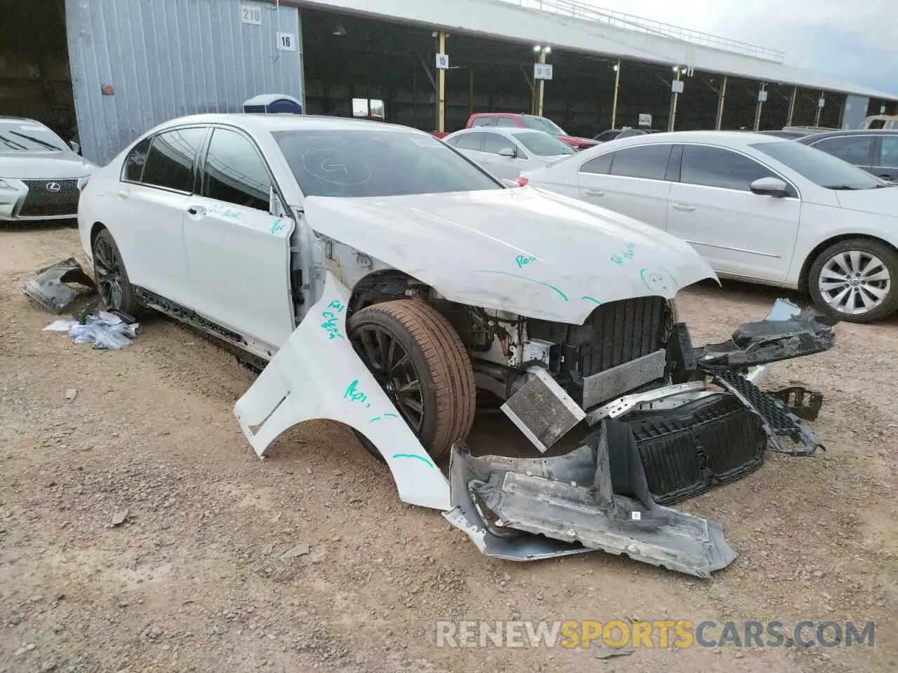 1 Photograph of a damaged car WBA7T2C08MCE54644 BMW 7 SERIES 2021