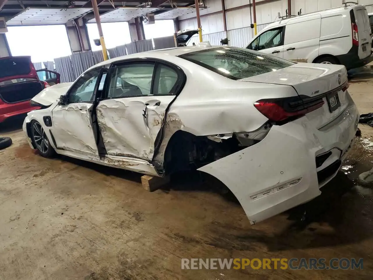 2 Photograph of a damaged car WBA7W4C08NCH89469 BMW 7 SERIES 2022