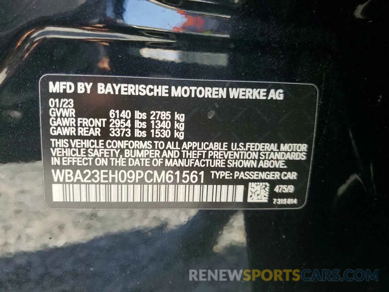 12 Фотография поврежденного автомобиля WBA23EH09PCM61561 BMW 7 SERIES 2023