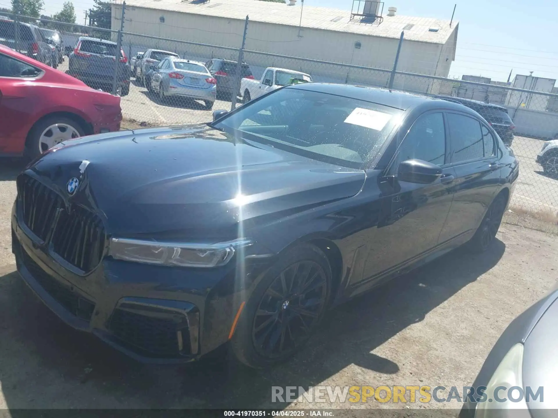 2 Фотография поврежденного автомобиля WBA7T2C07LGL17473 BMW 740I 2020