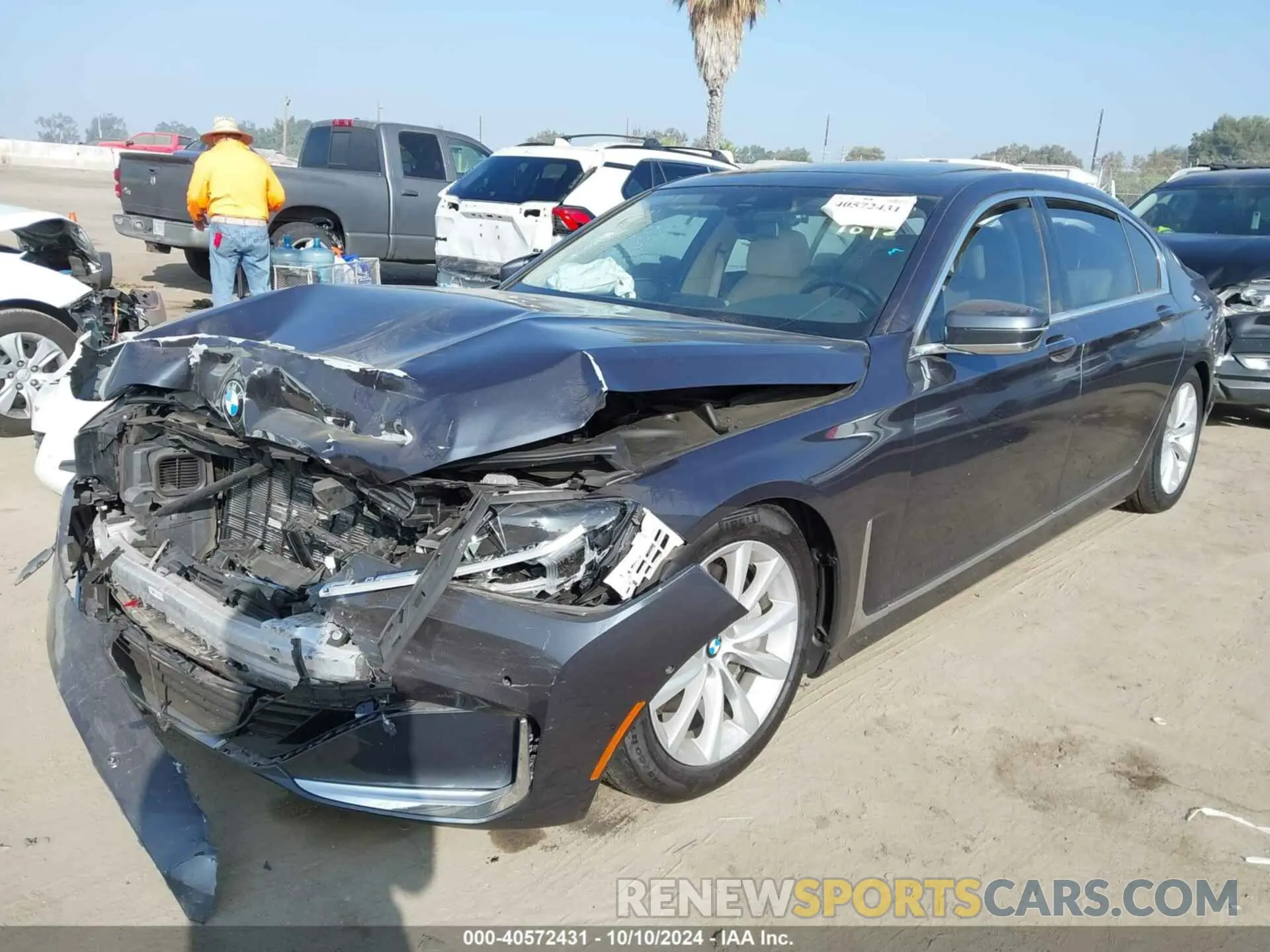 2 Фотография поврежденного автомобиля WBA7T2C0XLGL18018 BMW 740I 2020